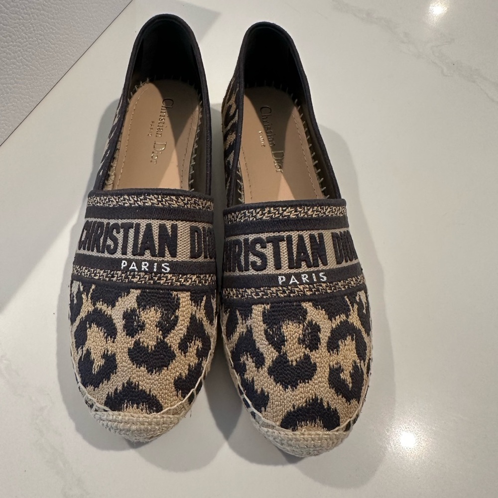Dior Black and Tan Espadrilles